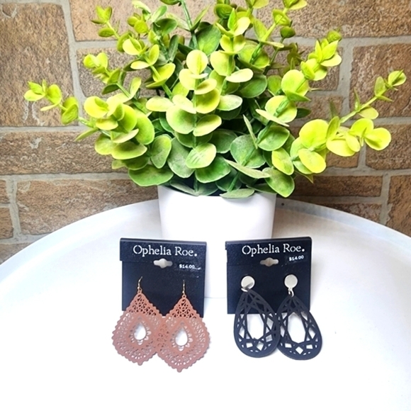 OPHELIA ROE Boho Hangings Earrings Set of 2 - Picture 1 of 4